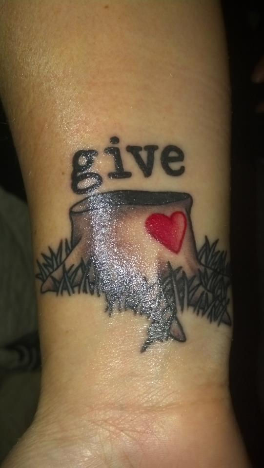 the giving tree tattoo quotes