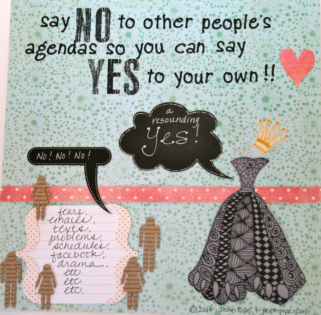 say no to other people's agendas