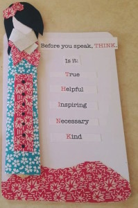 Before you speak, T.H.I.N.K.