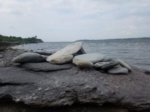 fallen rock tower