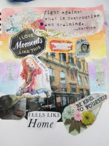 women's mixed media art