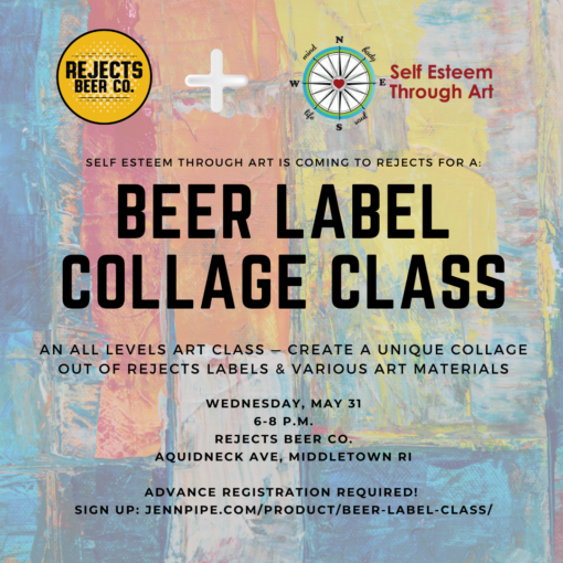 beer label collage class rejects beer co