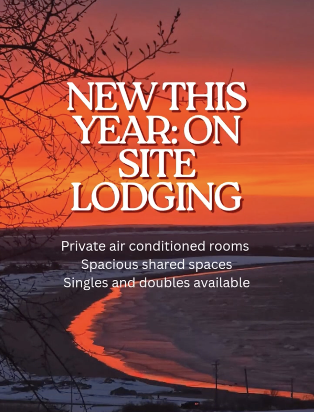 on site lodging at the 2026 seaside art retreat